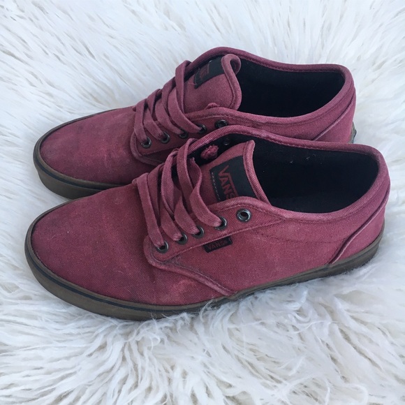Vans Other - Vans Maroon + Gum Sneakers Mens 9.5